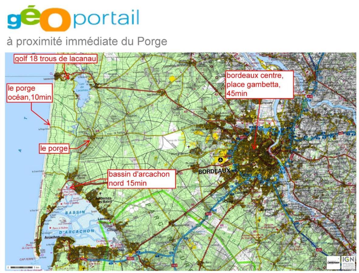Studio En Plein Centre Ville A 8 Minutes De L'Ocean Le Porge Eksteriør bilde